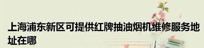 如何正确清洗红牌油烟机（轻松掌握清洗技巧）  第2张